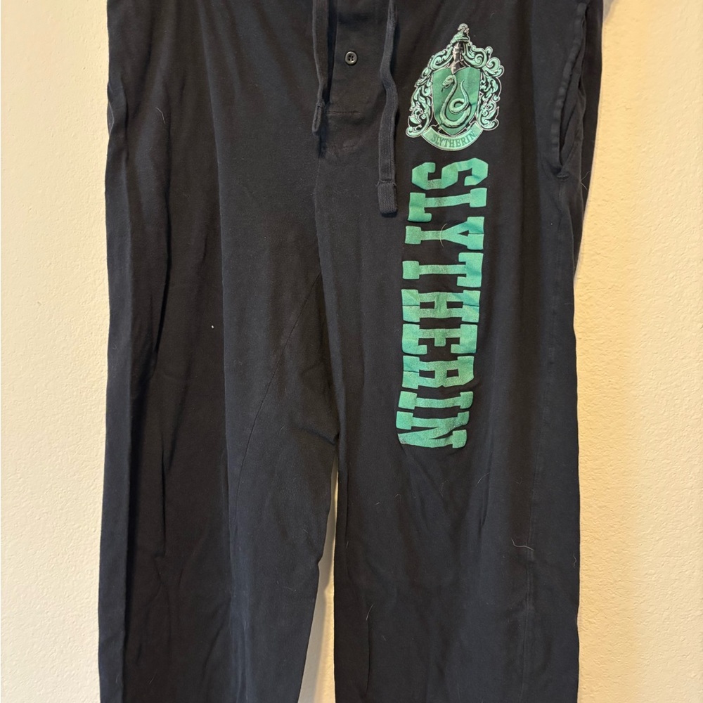 Black Slytherin Lounge Pants